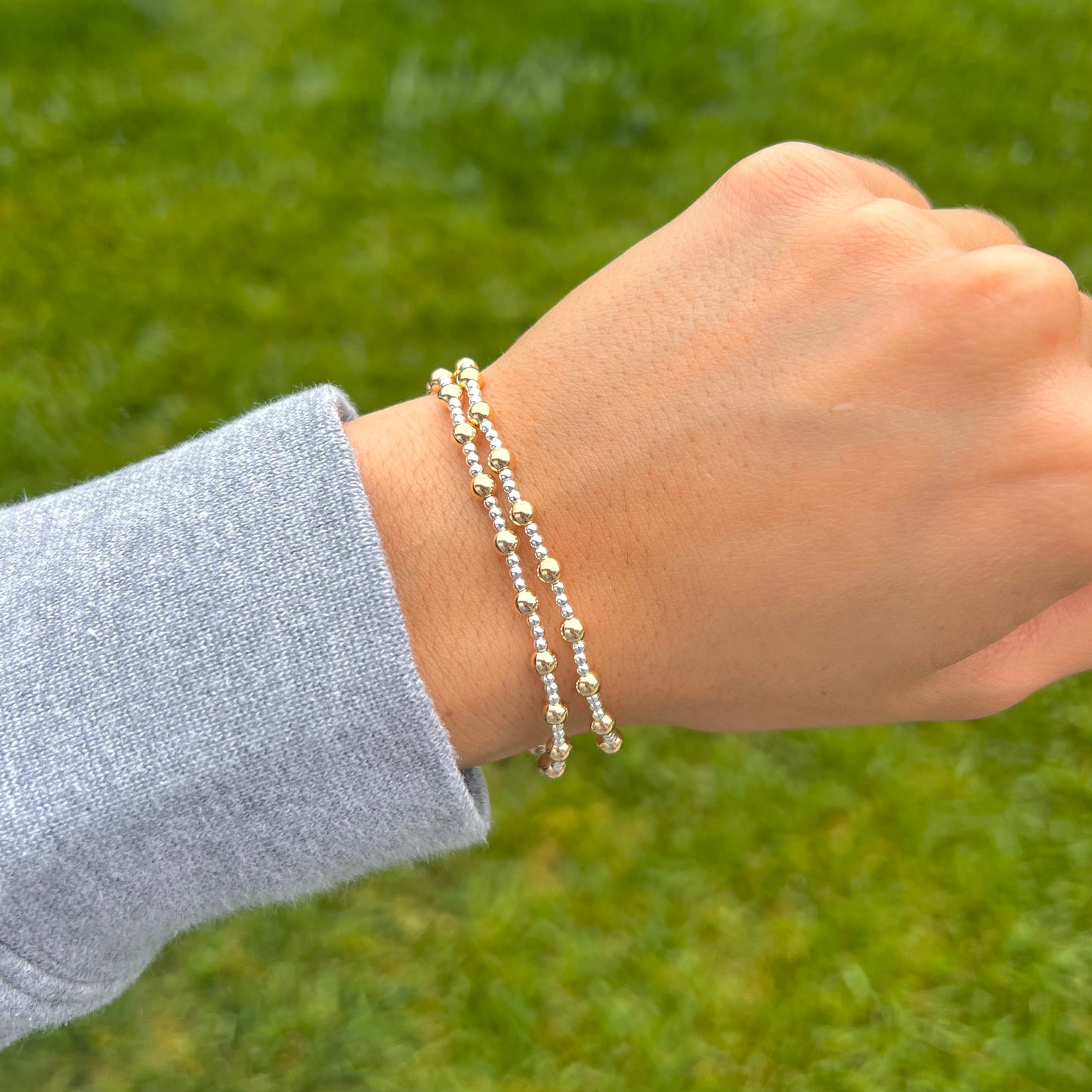 two-tone bubble bracelet