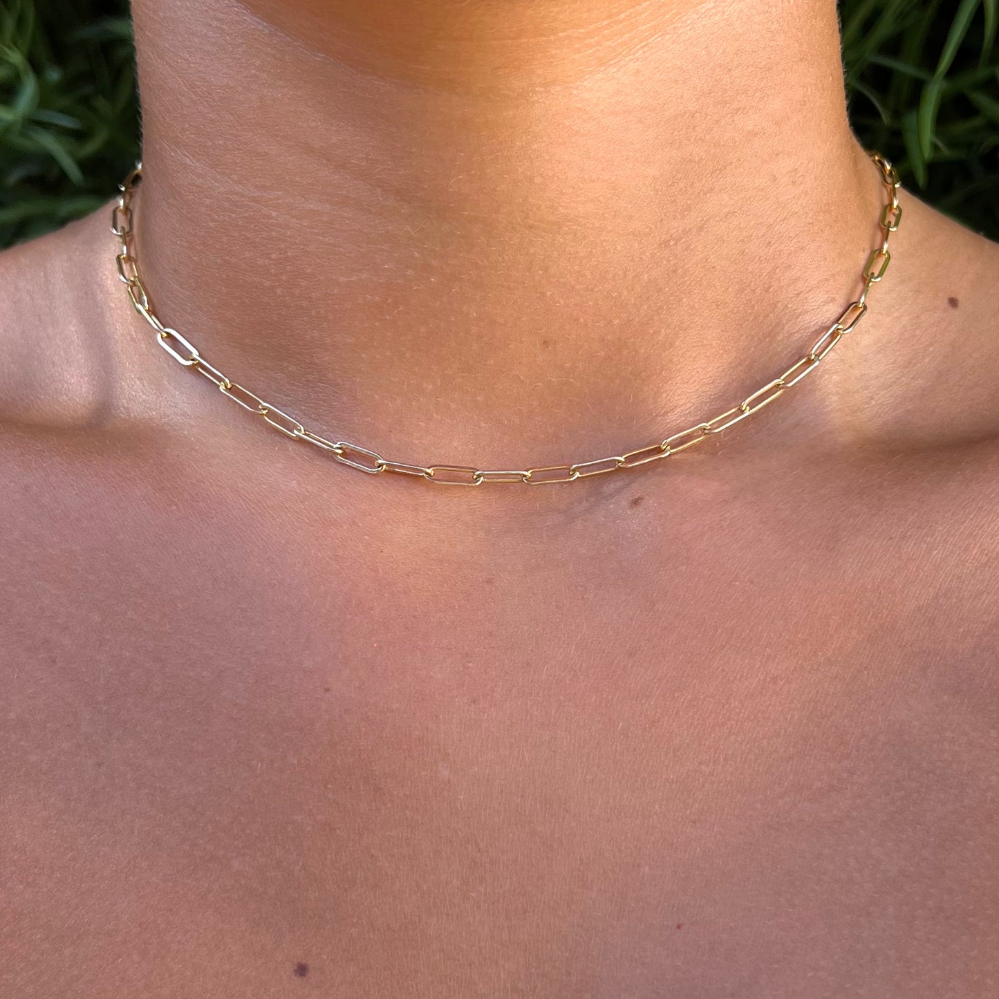 large paperclip necklace